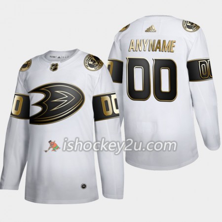 Mænd NHL Anaheim Ducks Trøje Tilpasset Adidas 2019-20 Golden Edition Hvid Authentic